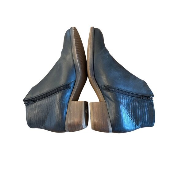 Clarks Mila Myth Women's Size 7.5 Heeled Ankle Black Boots‎ Booties Leather NWOB - Picture 6 of 9